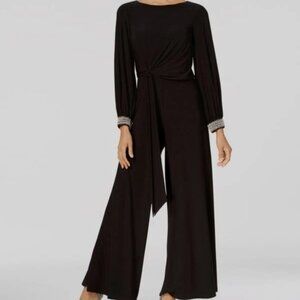 MSK Women Black Jumpsuit with Wrist Embellishments